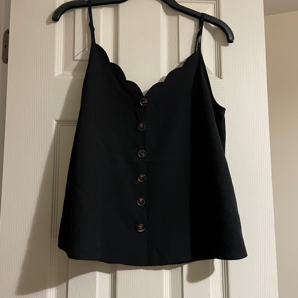 Black tank top